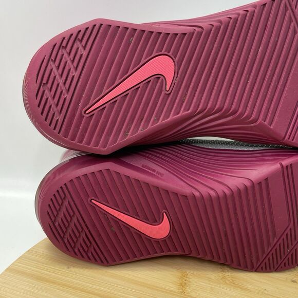 Nike Metcon 5 Women's Size 10 Cross Training Shoes Grey Berry Pink AO2982-061 - Picture 13 of 16
